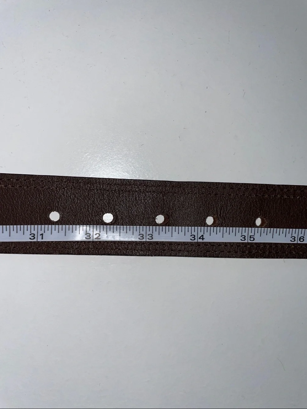 Chestnut Brown Leather Belt Heritage Workwear Sz 34 USA Utility Rugged Carhartt